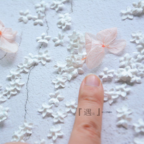 Dress decorated satin small flower petals handmade DIY decorative floral sheet accessories Barbie dolly wedding mini material