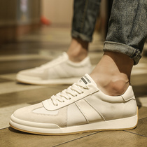 Men Shoes Spring 2022 New Casual Leather Shoes Men Comfort Trends 100 Hitch Genuine Leather Little White Shoes Man Argan Tide Shoes