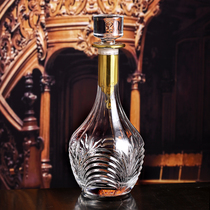 Italy imported gold decorative crystal glass creative whiskey decanter Wine bottle Foreign wine bottle