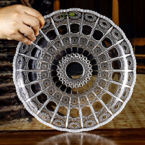 Czech imported BOHEMIA crystal glass fruit plate sun flower pot European style simple fashion fruit basket