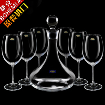 Imported Czech BOHEMIA high grade red wine cup set European luxury crystal glass household wine bottle wine kit
