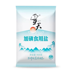 雪天盐业未加碘精制盐400g*7包家用食用盐价格比较