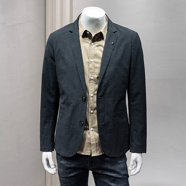 Spring new casual suit men's handsome jacket men's fashion trendy suit top single-piece slim small suit