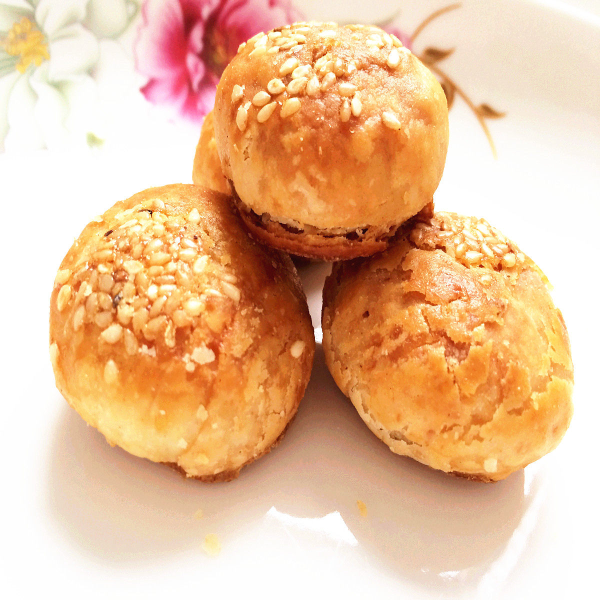 特价休闲唐山迁西三屯特产棋子烧饼香酥肉馅传统手工糕点零食小吃