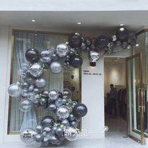 Opening layout ins balloon chain arch birthday decoration boyfriend scene layout Net red wedding room party
