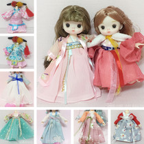 15cm17cm16 cm baby clothes ancient costume doll clothes Hanfu ancient court ancient style national style bjd8 points baby wear
