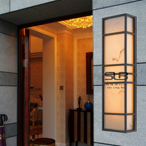 Spot Outdoor Waterproof Brief Wall Lamp Stainless Steel Roma Pillar Light Hotel Villa Doorway Imitation Clouds Stone Wall Lamp