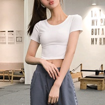 SPLAN Wake-up Plan Fitness Suit Women Summer Thin Tight Fit Sports Blouse Running Speed Dry Jersey Yoga Short Sleeves