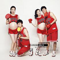 New photo studio clothes fashion photo maternity wear uniform theme photography clothing big belly photo photo couple