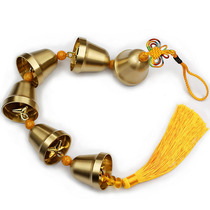 Exquisite workmanship pure copper bell-type all-metal bell shop home living room entrance feng shui wind bell hanging decoration door decoration