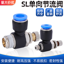 Cylinder joint Trachea throttle valve Speed control valve SL4-M5 SL6-01 SL8-02 SL10-03 12-04