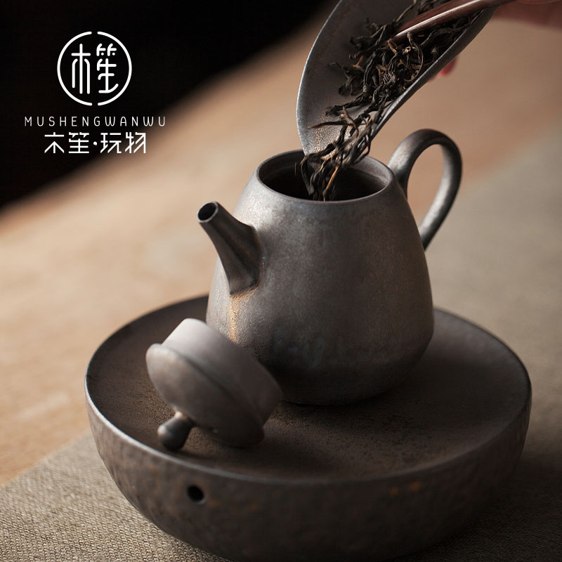 Creative ceramic little teapot Japanese household teapot move to restore ancient ways the tea pot of kunfu tea pot with a filter