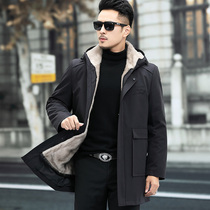 Parker clothing male gray mink whole mink liner Nick clothing detachable mink coat mink fur coat winter thickening