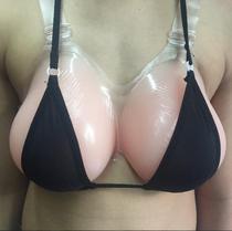 CD fake chest fake mother shoulder strap prosthetic breast simulation breast Siamese fake breast cross-dressing fake milk COS performance realistic cleavage