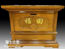 Pineapple Lattice Indonesia Embalming Wood Taoist Utiliti box for table Plaque Buddhist Merit box for a table plaque