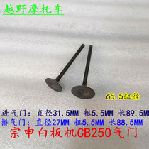 Cross-country motorcycle Longxin Zongshen CB250 valve MX6 Hailing whiteboard racing machine CQR250 valve stem