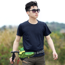 2019 quick-drying T-shirt Mens Outdoor Men thin fitness running quick-drying short sleeve sports quick-drying clothes sweat-absorbing breathable
