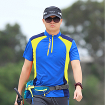 Outdoor quick-drying clothes mens T-shirt short sleeve breathable sweat-absorbing hiking sports mountaineering thin size quick-drying clothes