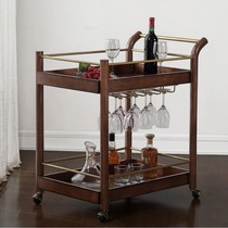 KTV trolley hotel mobile high-end dining cart stainless steel silent wine foreign wine iron service commercial cart