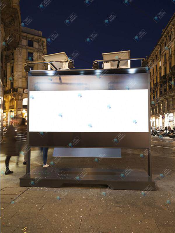 场景设计模板路边广告牌效果展示psd智能图层平面设计源文件cm040