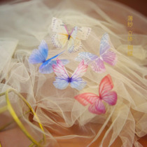 RMB10 -six bilayer three-dimensional thin yarn butterfly handmade diy ancient windy with a face makeup storefront decoration