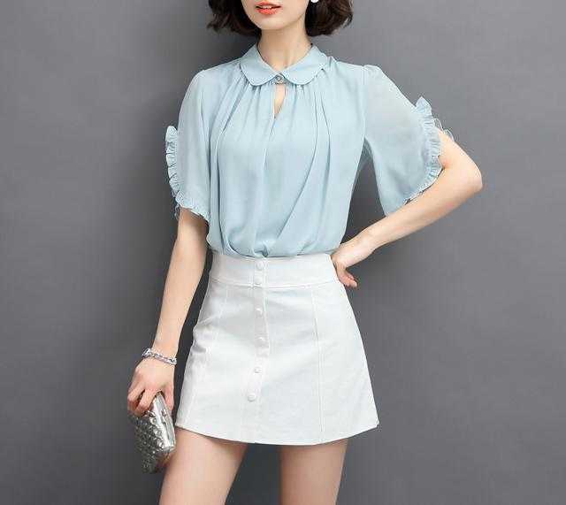 穿成职场女王,轻柔雪纺衫让女人百变时尚