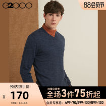 G2000 mens youth cardigan mens V-neck spring business casual sweater sweater pullover