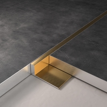 Zhiyong metal strip Floor Aluminum alloy pressure strip Tile Yang angle wall tile Edge sealing plate Edge wrapping closure Gold edge