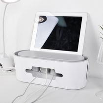 Wire storage box power cord box charging cable plug-in cable desktop finishing hub box charger storage box