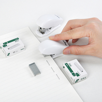 Comes with 1 box of nails small stapler No 12 nails standard mini student test paper homework book stapler stapler