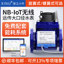 Wireless telemeter NB-IoT large aperture water meter remote meter reading industrial intelligent flange water meter DN50 100