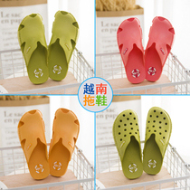 Vietnam sandals womens summer ONDOT warm sudden non-smelly feet soft latex slippers Saigon Baotou beach hole shoes