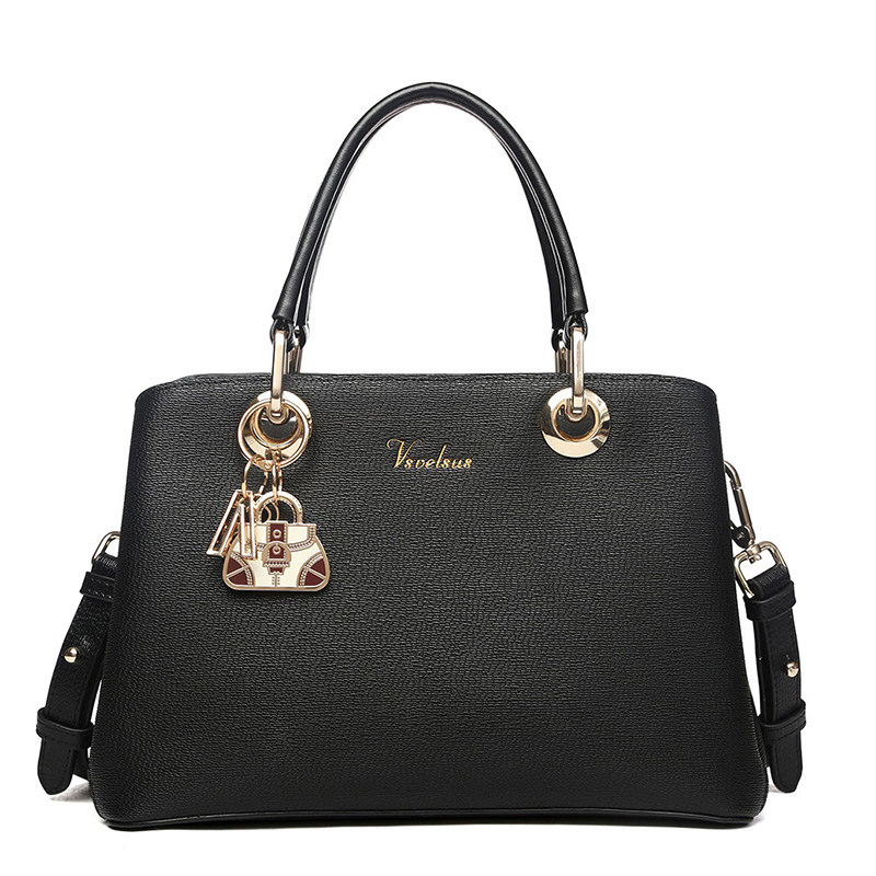 vsvelsus威尔萨斯正品女包欧美时尚牛皮撞色戴妃包手提包va6829