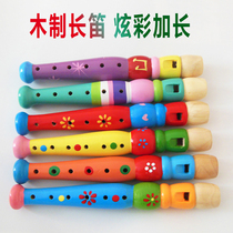 Orff foreign trade wooden flute kindergarten teaching aids large wooden flute childrens musical instruments playing toys musical instruments