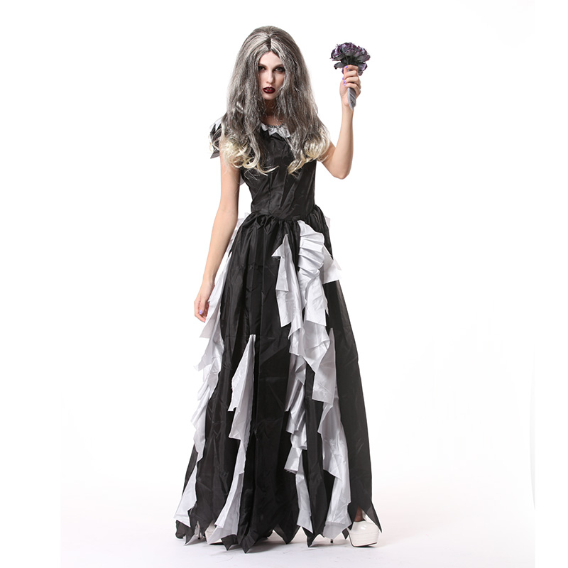 万圣节服装成人女僵尸新娘成人女服装吸血鬼cosplay服装化装舞会产品展示图2