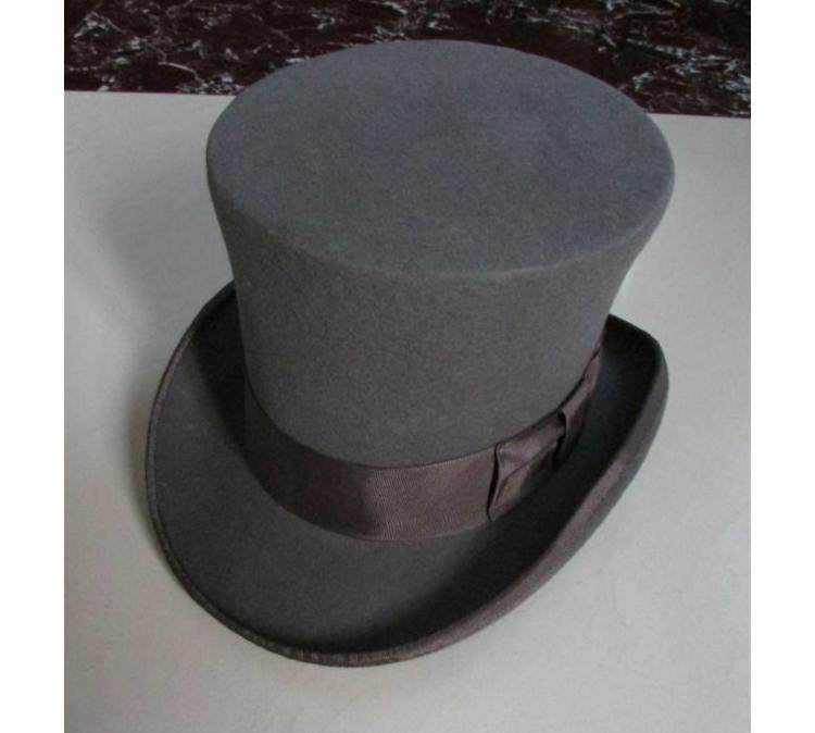 18cm羊毛高顶筒礼帽/总统帽/绅士帽/魔术帽/马术帽/色彩齐全_双氙车灯