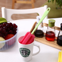 Kitchen glass cleaning brush Long handle washing cup Sponge Bottle brush Teacup water cup brush