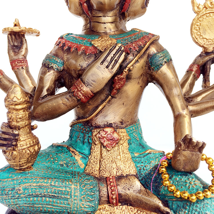 泰国四面佛摆件 纯铜佛像风水家居装饰品 有求必应客厅招财保平安