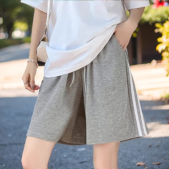 Zhejiang Hangzhou four-season green women's sports shorts two-striped loose straight mid-trousers casual wide-leg three-and-five-point pants
Zhejiang Hangzhou four-season green women's sports shorts two-striped loose straight mid-trousers casual wide-leg three-and-five-point pants