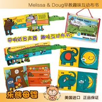 American original genuine MelissaDoug fun interactive cloth book English early education educational toy cartoon cloth book