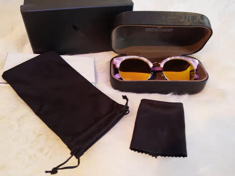 韩国v牌太阳镜 deborah墨镜 潮款moon cut太阳眼镜女李小璐同款