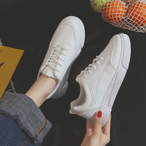 Small white shoes with skirt 2021 autumn new students Joker flat womens shoes ins tide sneakers board shoes