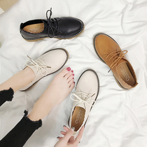 Small leather shoes Japanese women jk flat Korean version of Joker with skirt English soft leather 2021 New Spring single shoes