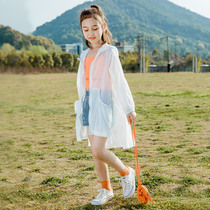 Girls' sunscreen thin air-tight Korean version of the new children's air jacket in summer 2022