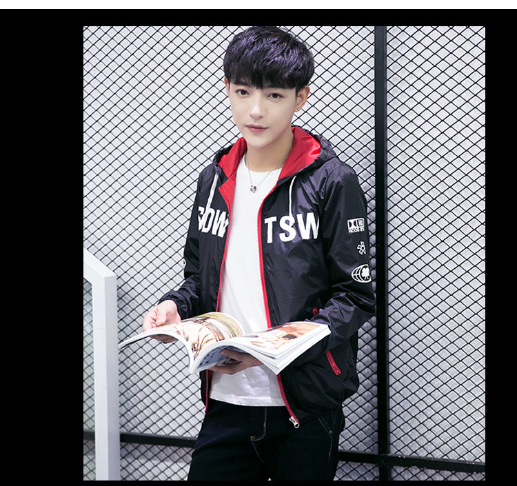 春季外套男潮2017新款春装男夹克青少年春秋