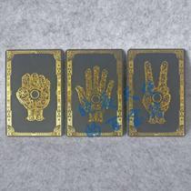  The original props of the crew Animal world Rock paper scissors bronzing embossed card card Li Yifeng movie