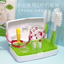 Bottle drying rack large lawn bottle rack drain rack drying rack multifunctional storage set travel bi