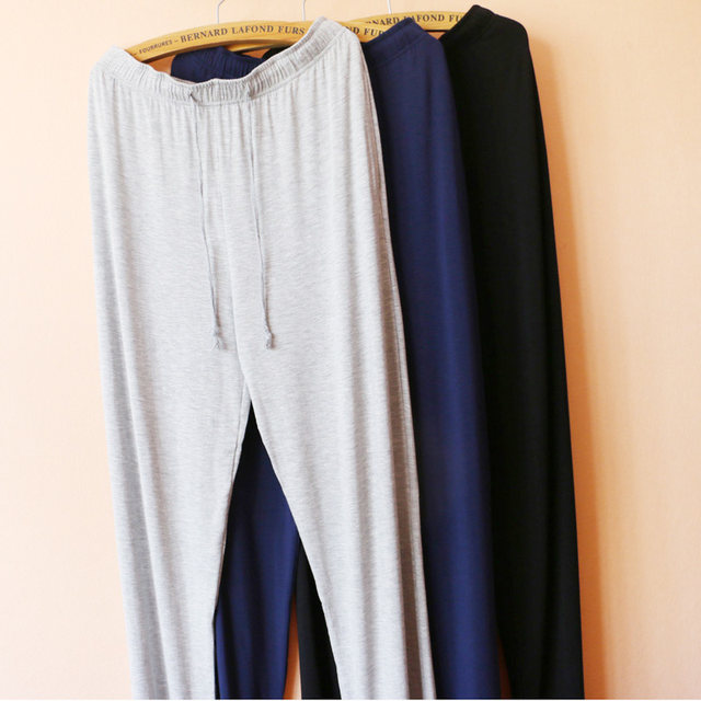 Couple's Spring and Summer Thin Modal Pajamas Drawstring Trousers Men and Women's Casual Extra Large Loose Sports Home Pants