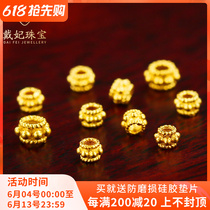 18K gold plum separating sheet Nepal old gold ancient phargold handmade DIY septuelist bead bracelet handstring accessory accessories accessories