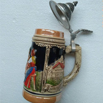 German made antique antique antique porcelain tin-covered wine cup